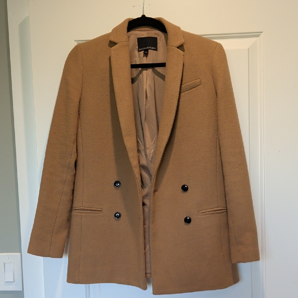 Banana Republic Camel Wool Blazer